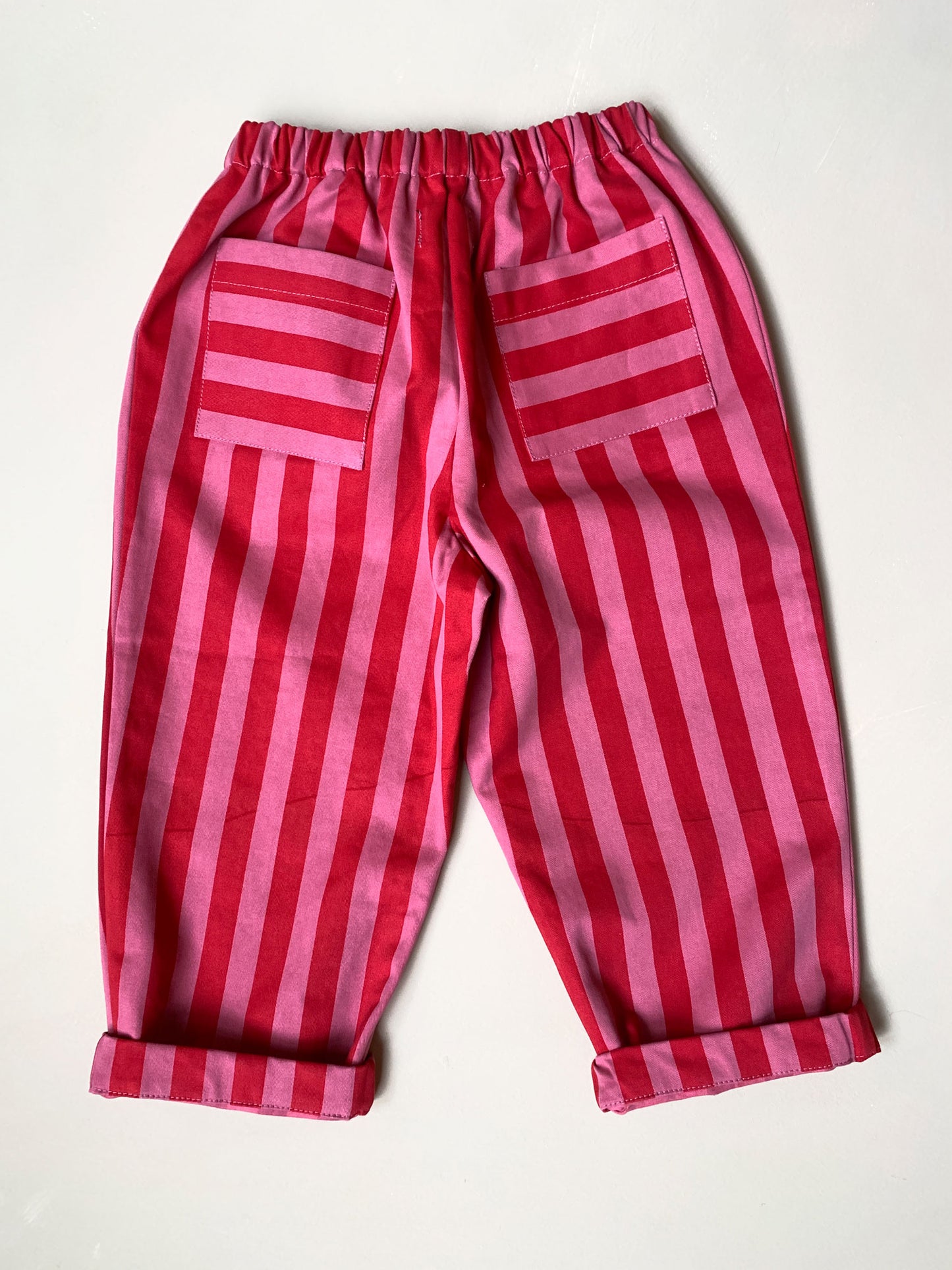 Pink & Red Stripe Trousers