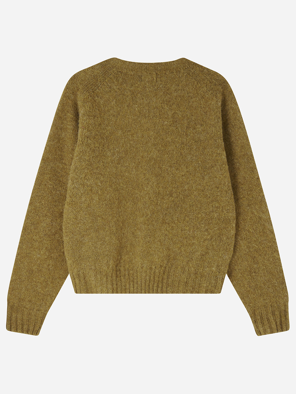 Moss Brushed Wool Cardigan