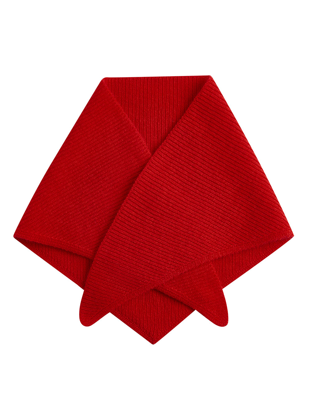 Poppy Red Triangle Wool Scarf