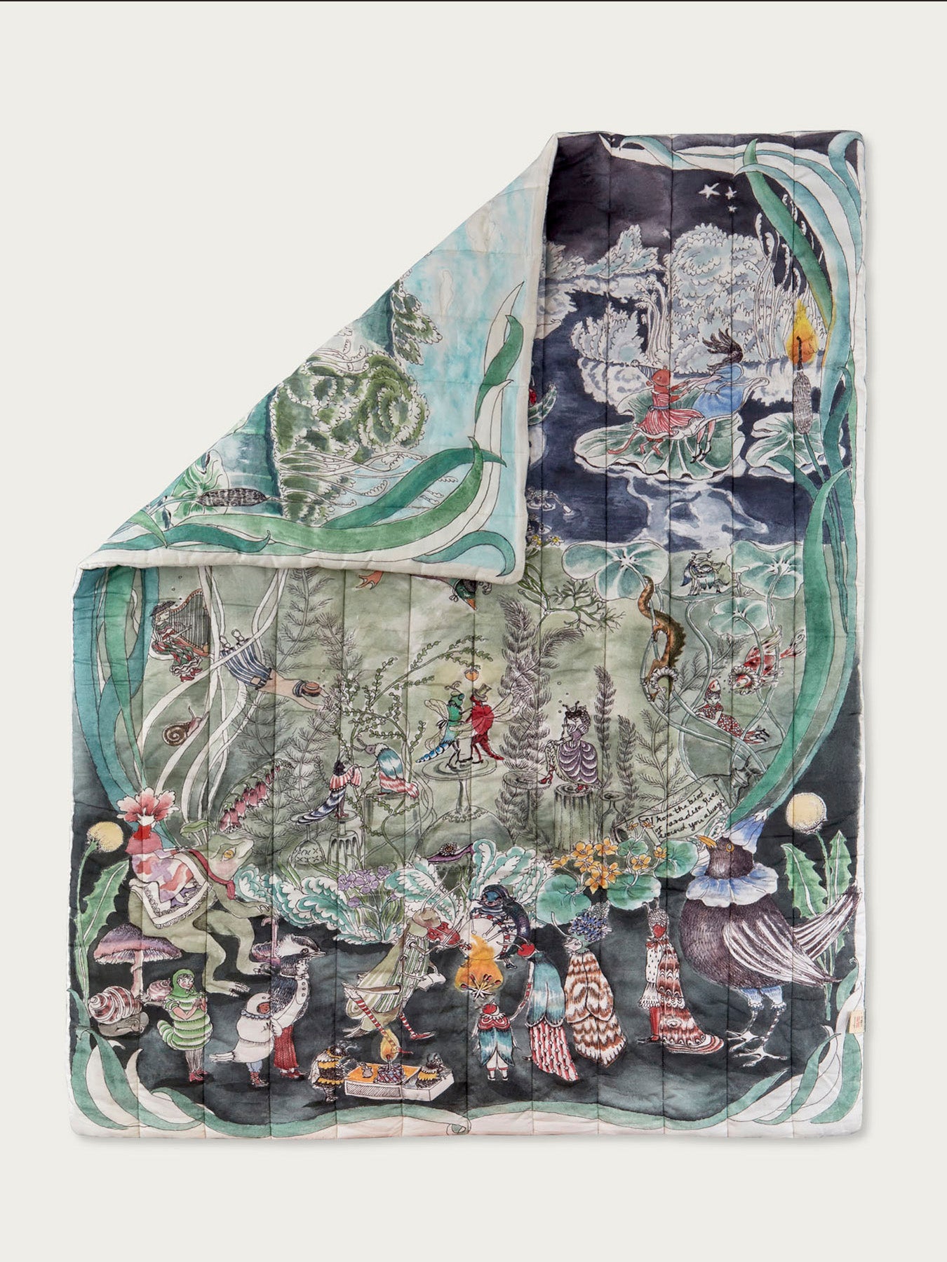 The Pond Dance Quilted Blanket