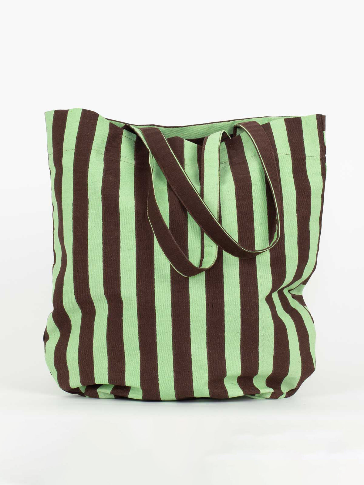 Brown & Mint Striped Randa Bag