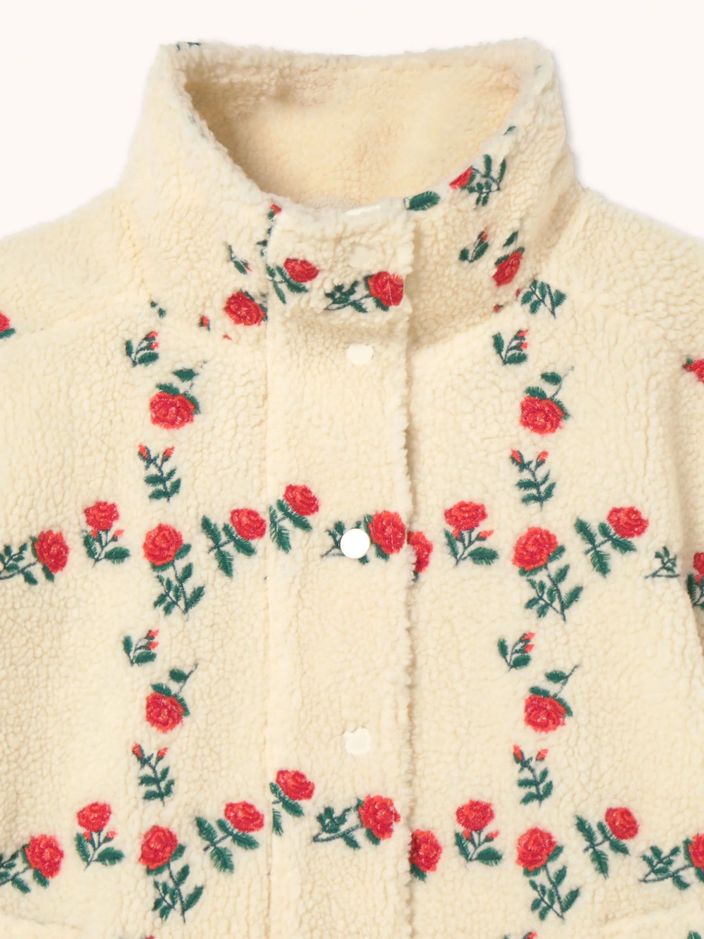 Roses Grid Sherpa Jacket