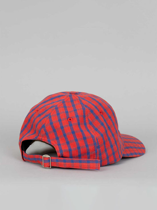 Red & Blue Check Cap