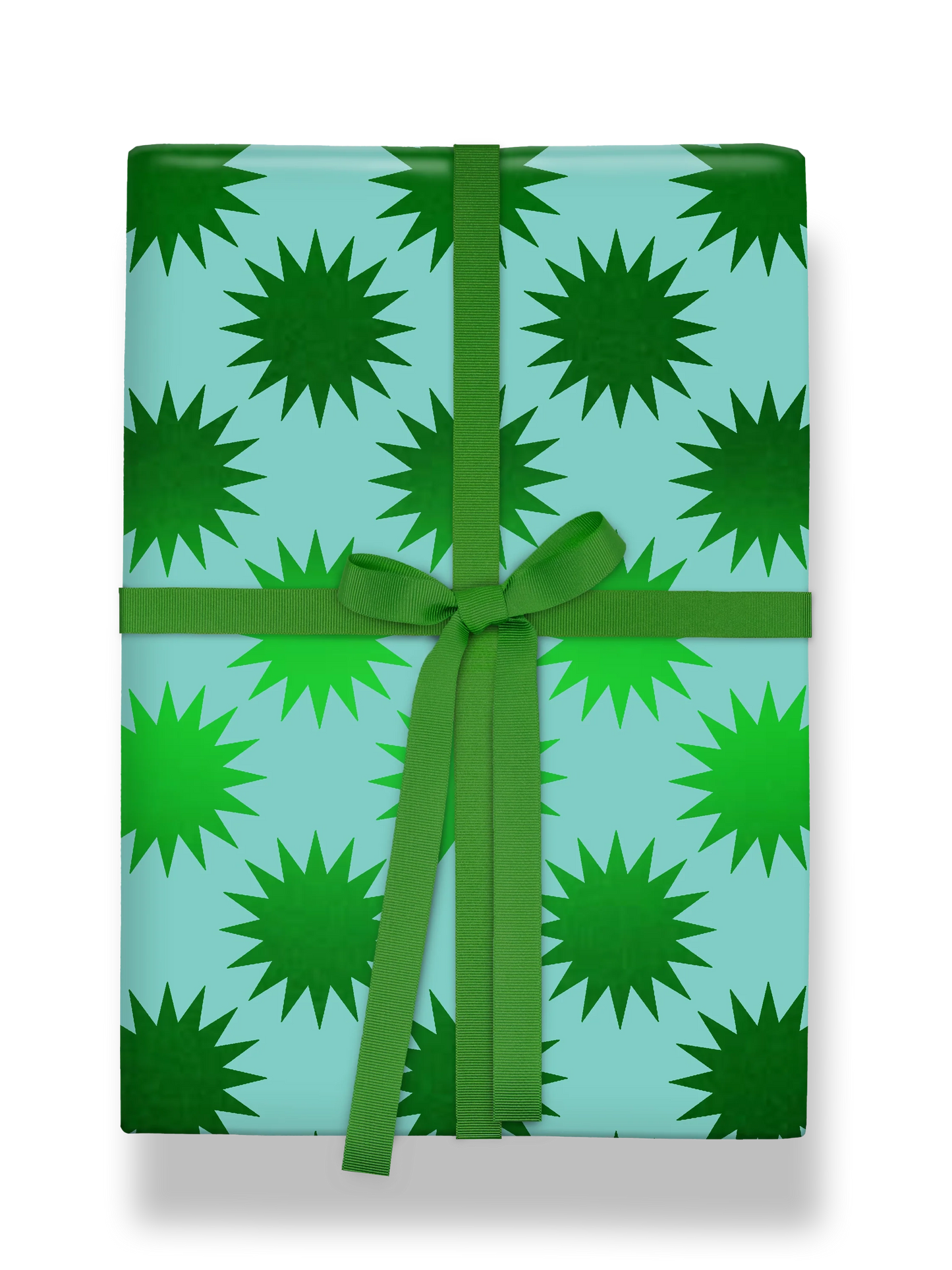 Frankincense Starburst Green Foil Roll Wrap