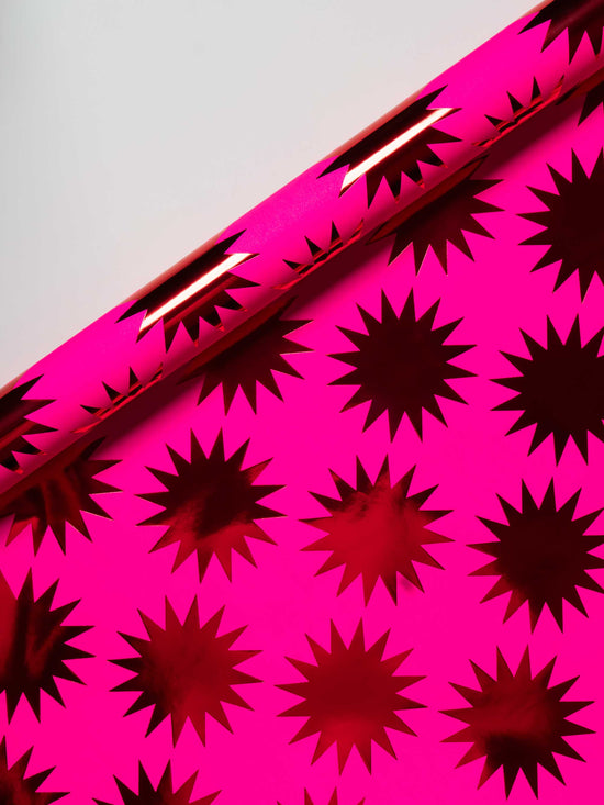 Frankincense Starburst Red Foil Roll Wrap