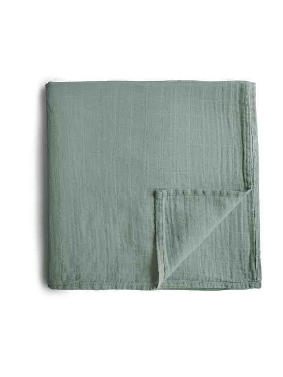 Roman Green Muslin Swaddle