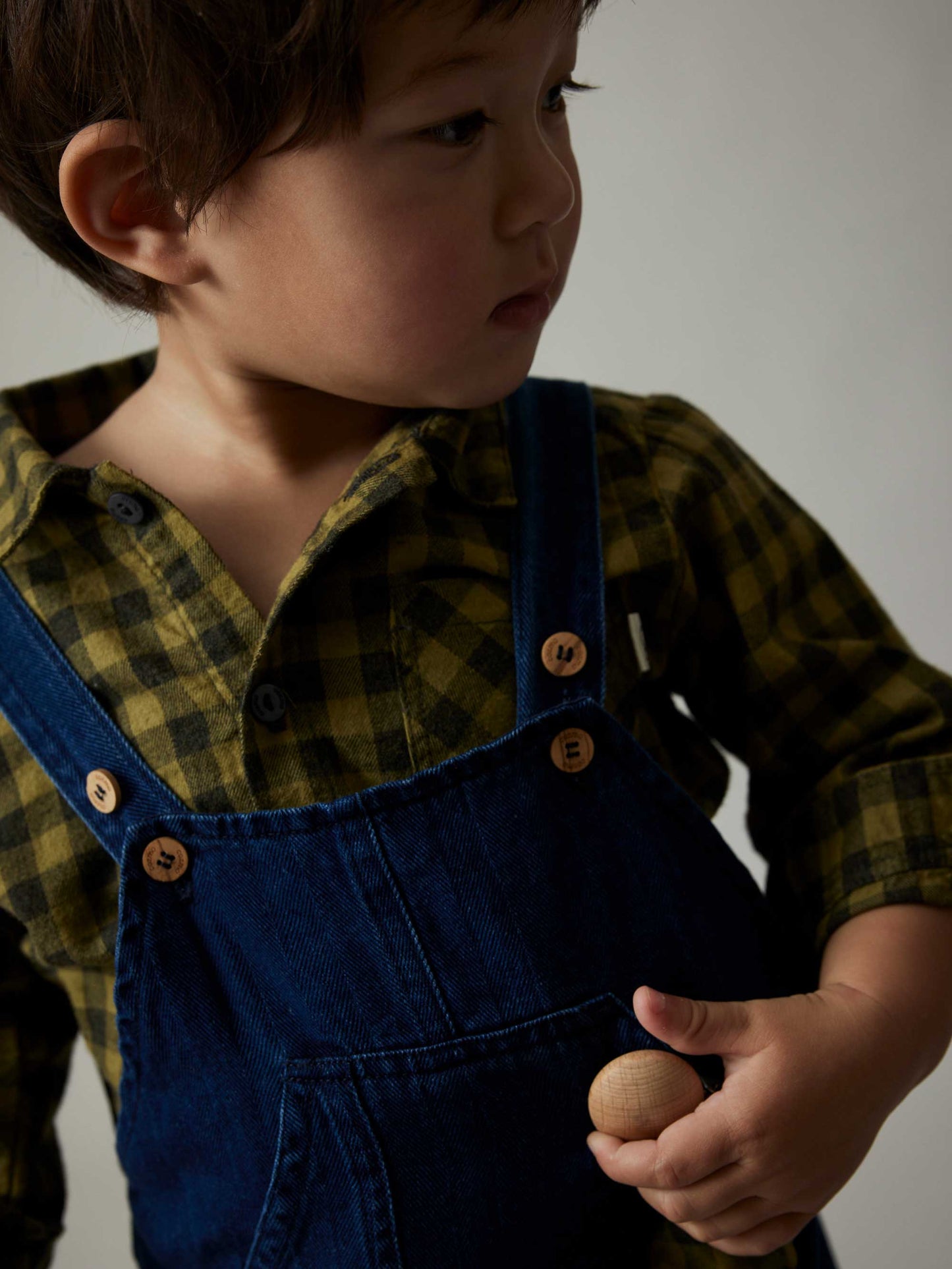 Herringbone Denim Baby Overalls