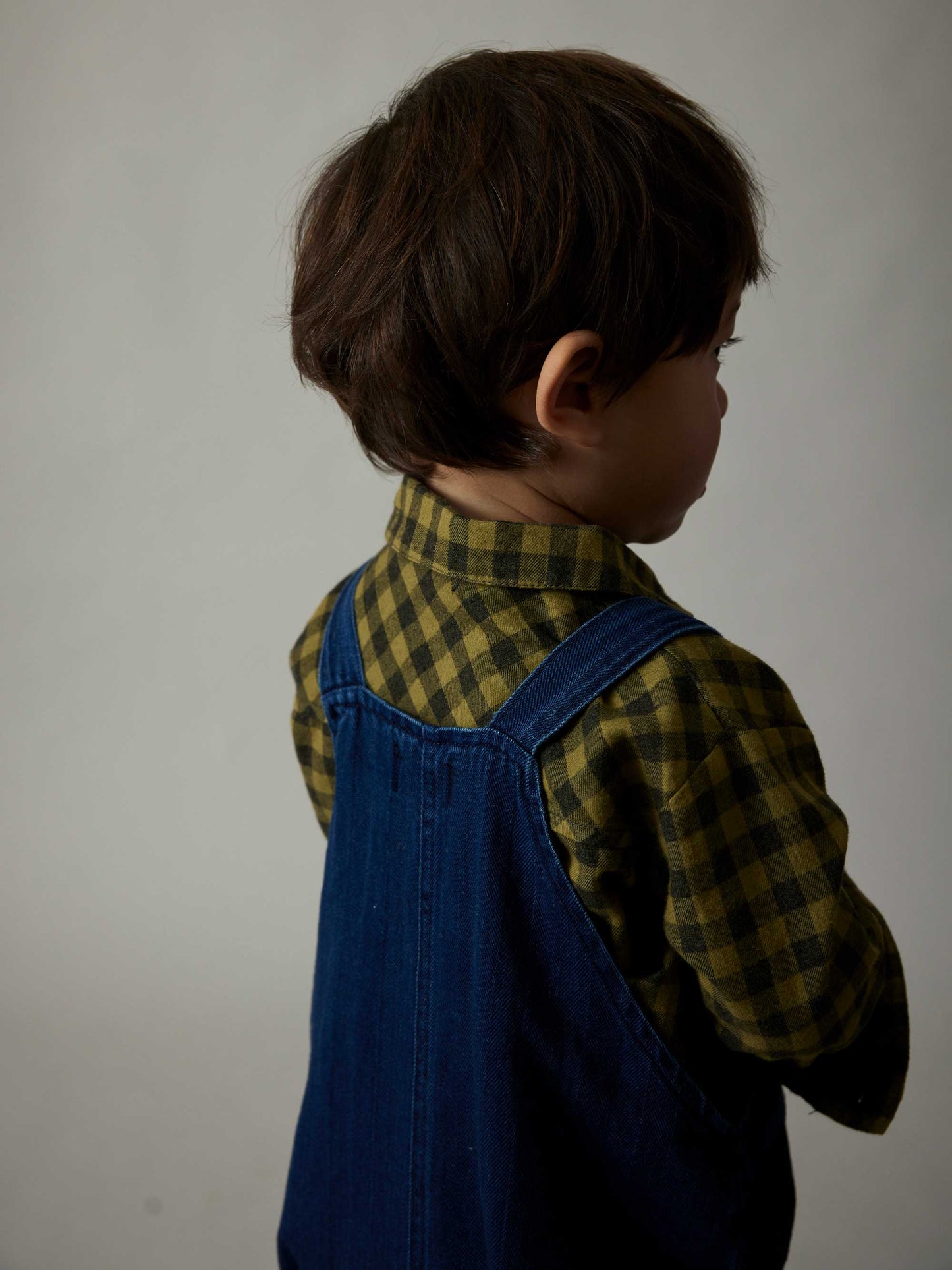 Herringbone Denim Baby Overalls