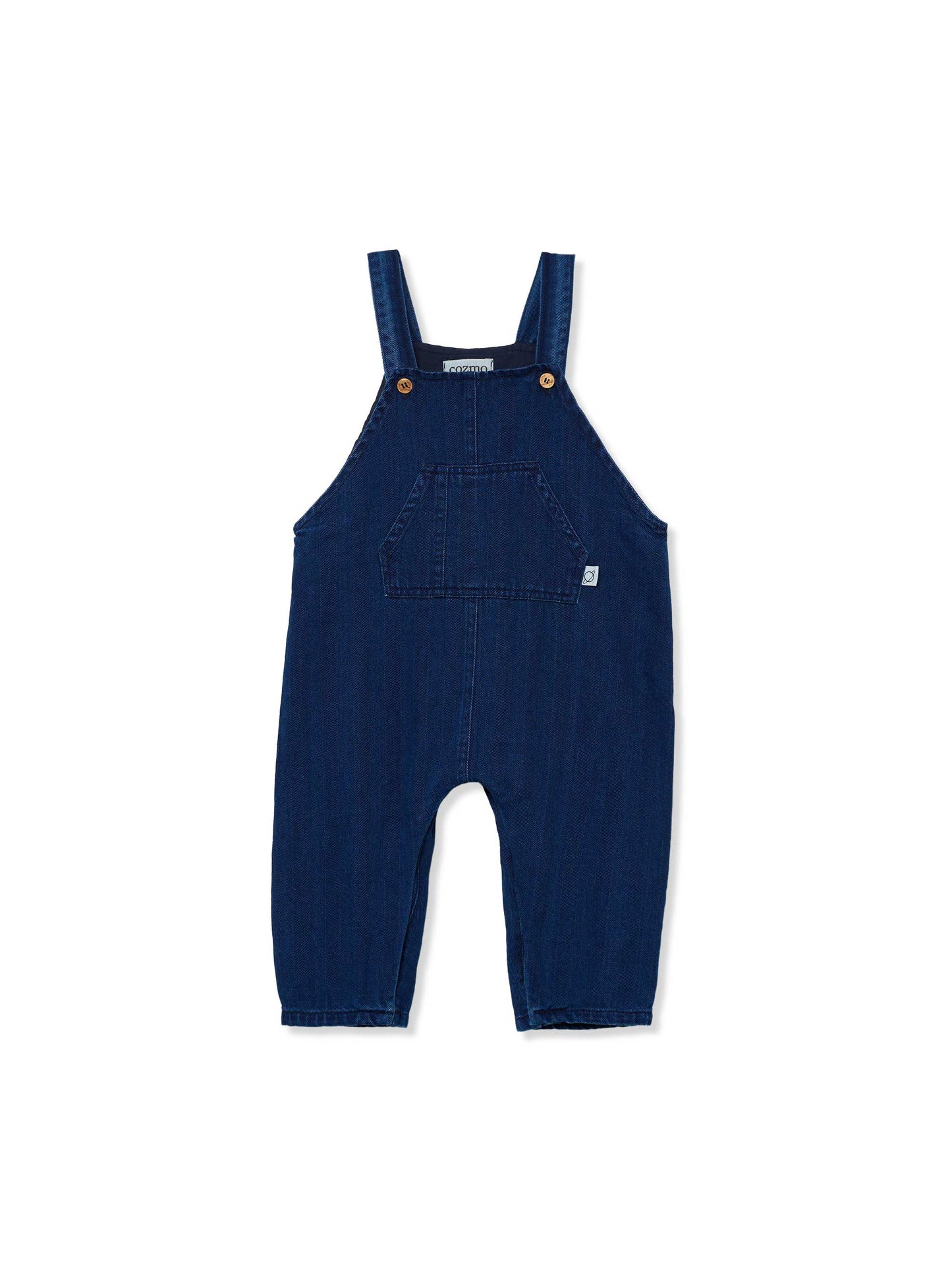 Herringbone Denim Baby Overalls