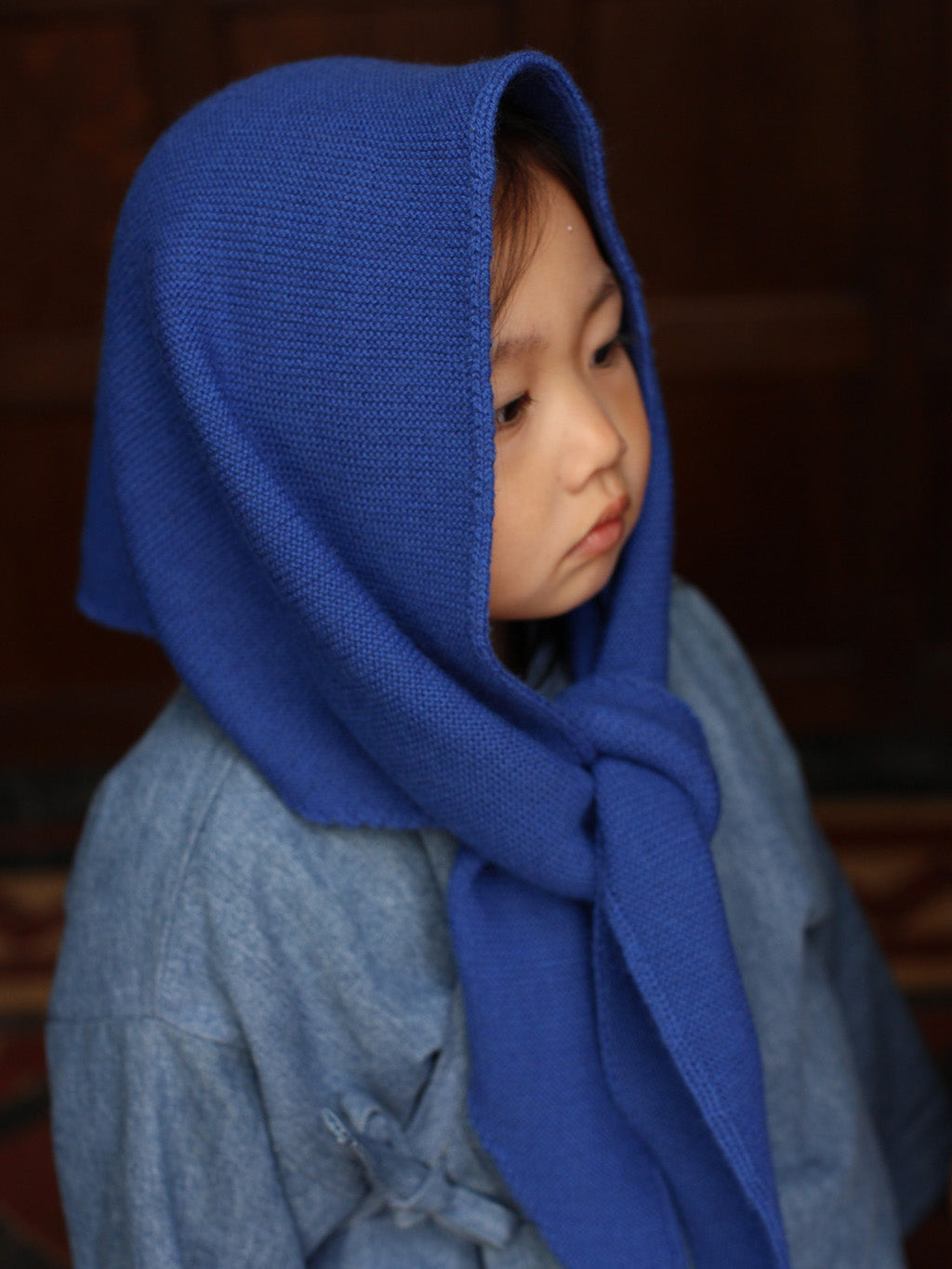 Cobalt Blue Josephina Triangle Scarf