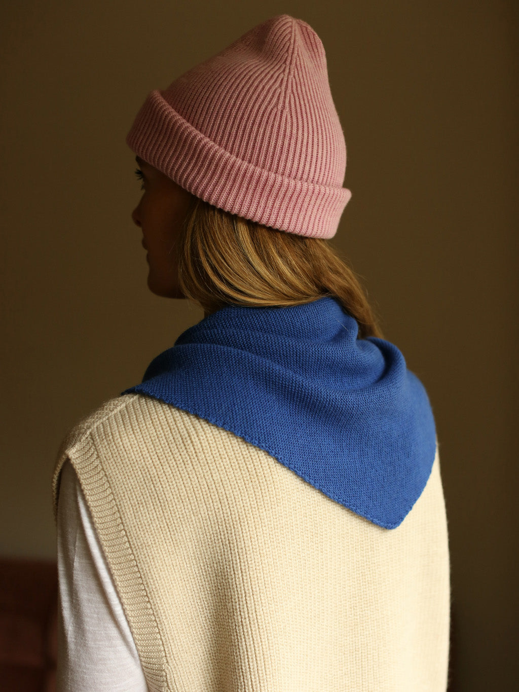 Cobalt Blue Josephina Triangle Scarf