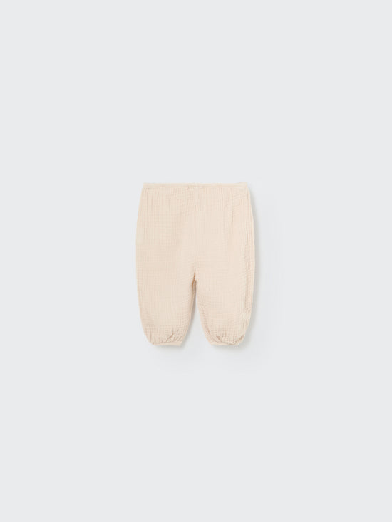 Ecru Soft Gauze Newborn Pants