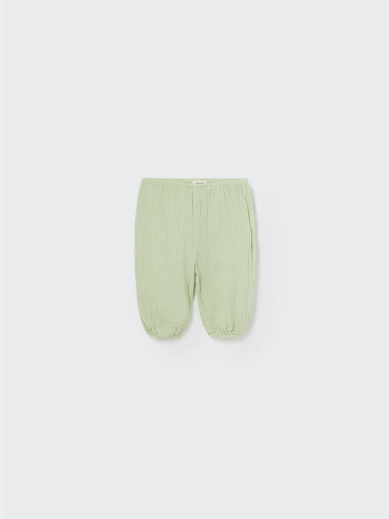 Tender Green Soft Gauze Newborn Pants