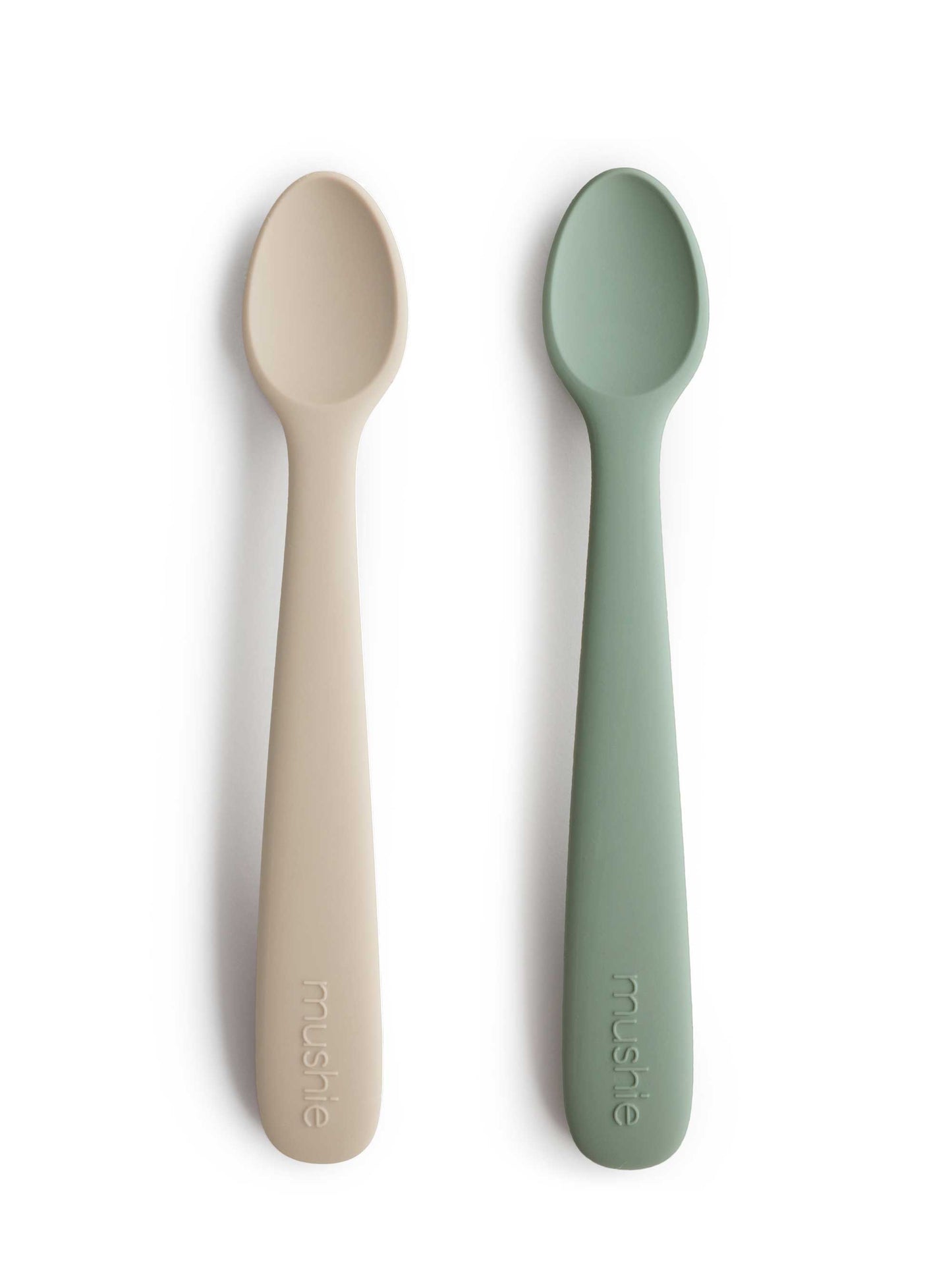 Blue & Sand Silicone Feeding Spoons