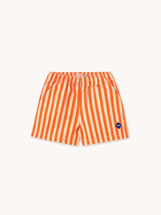 Orange Striped Short