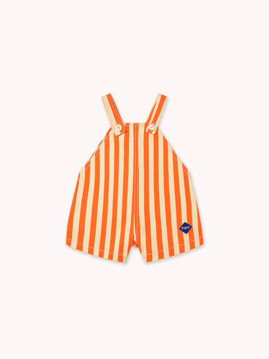 Orange Striped Short Dungaree