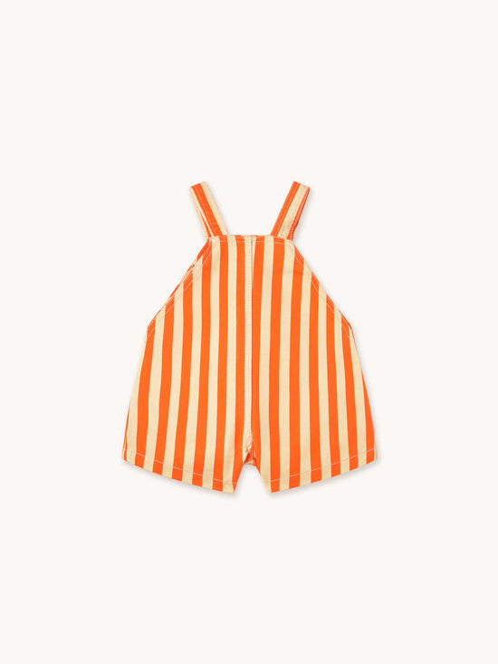 Orange Striped Short Dungaree