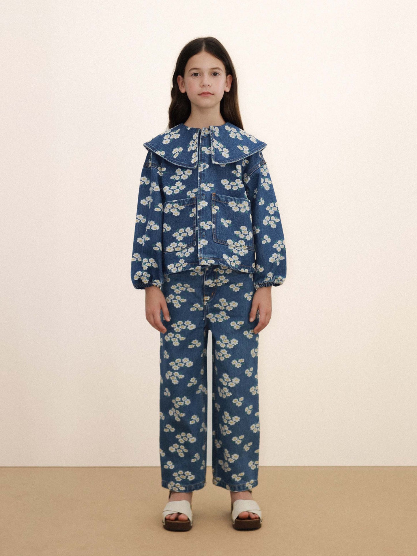 Blossoms Denim Shirt