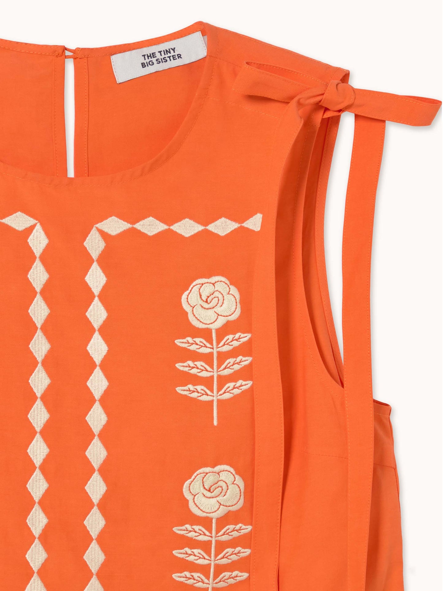 Red Embroidered Top