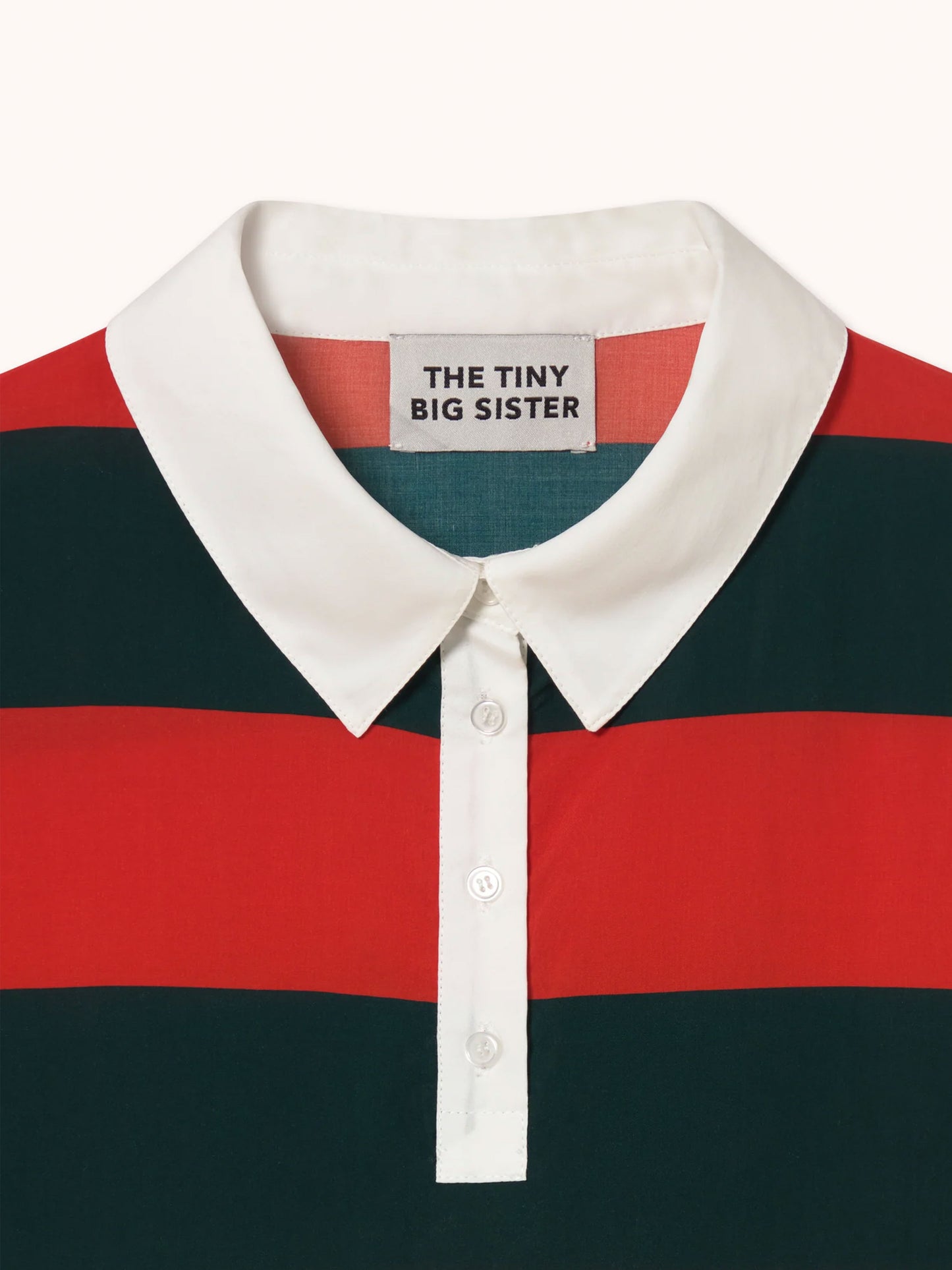 Striped Polo Collar Blouse