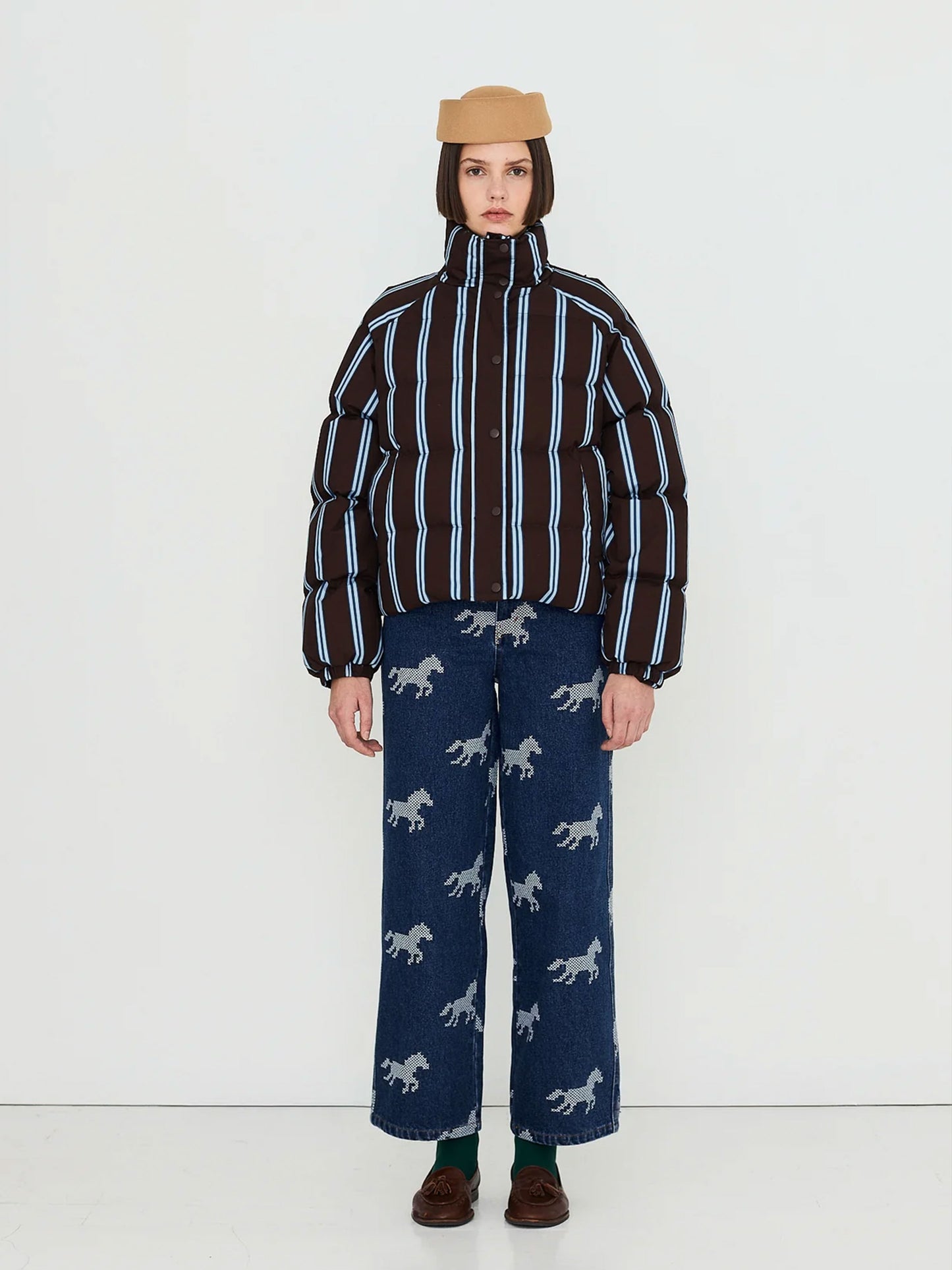 Striped Short Jacket