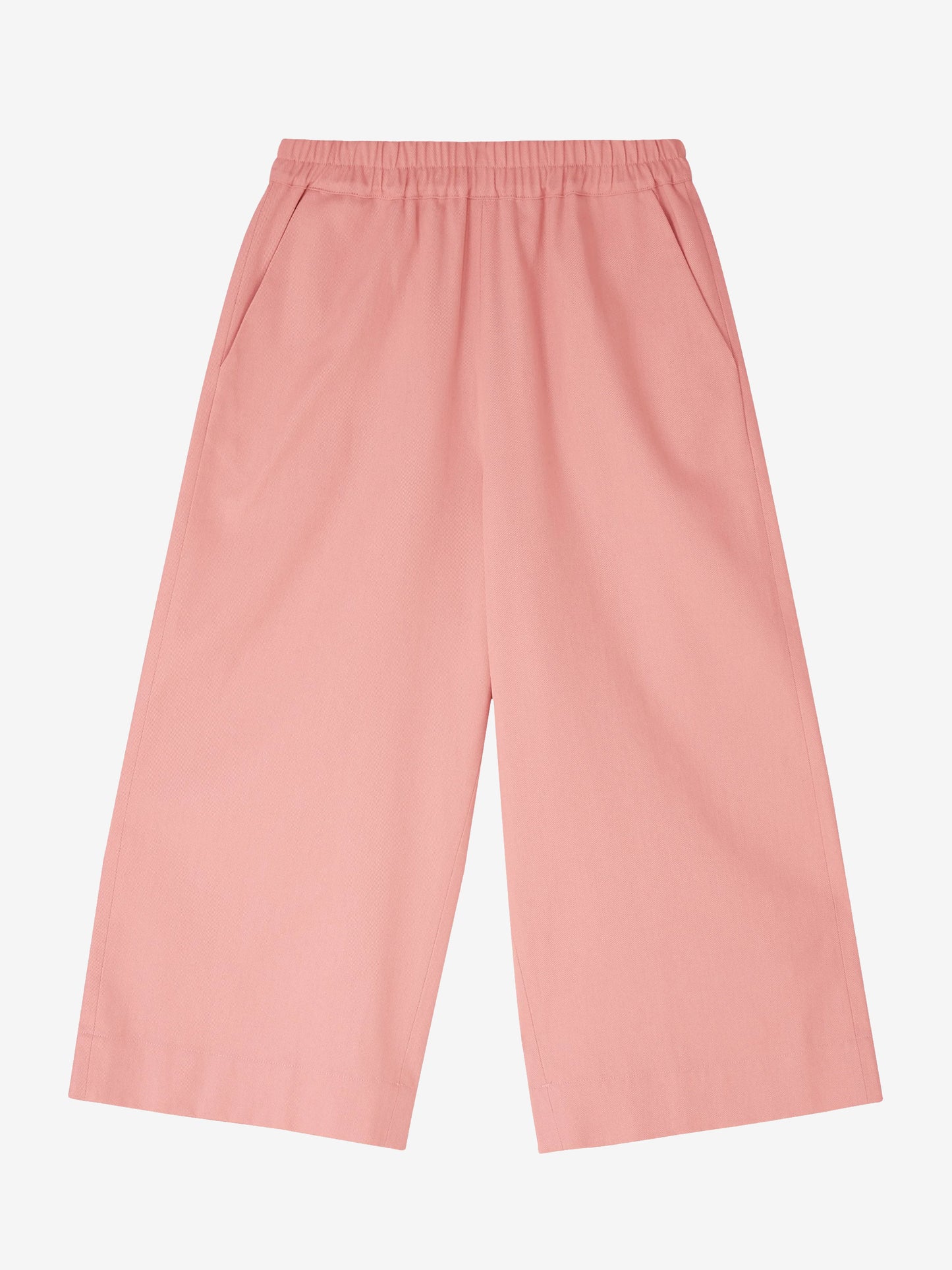 Salmon Pink Wide Leg Trousers