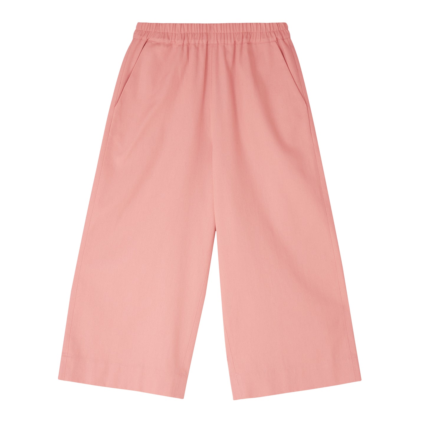 Salmon Pink Wide Leg Trousers