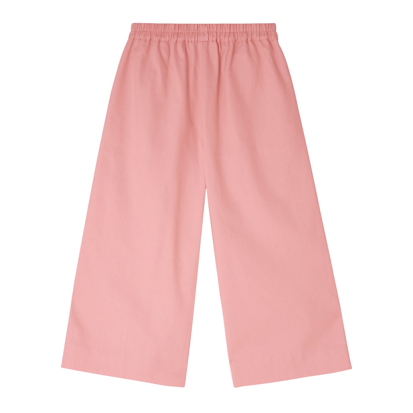 Salmon Pink Wide Leg Trousers