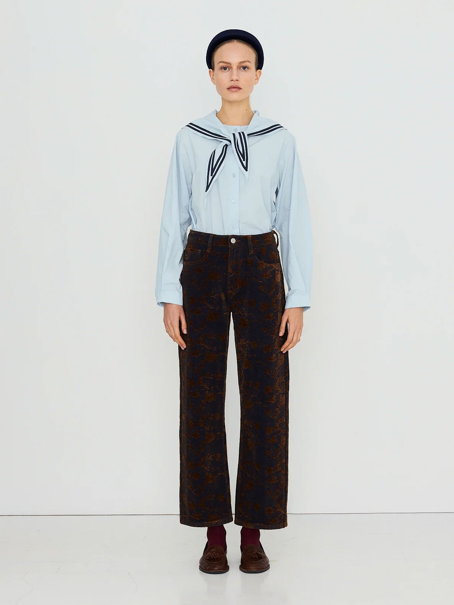 Scarf Neck Blouse