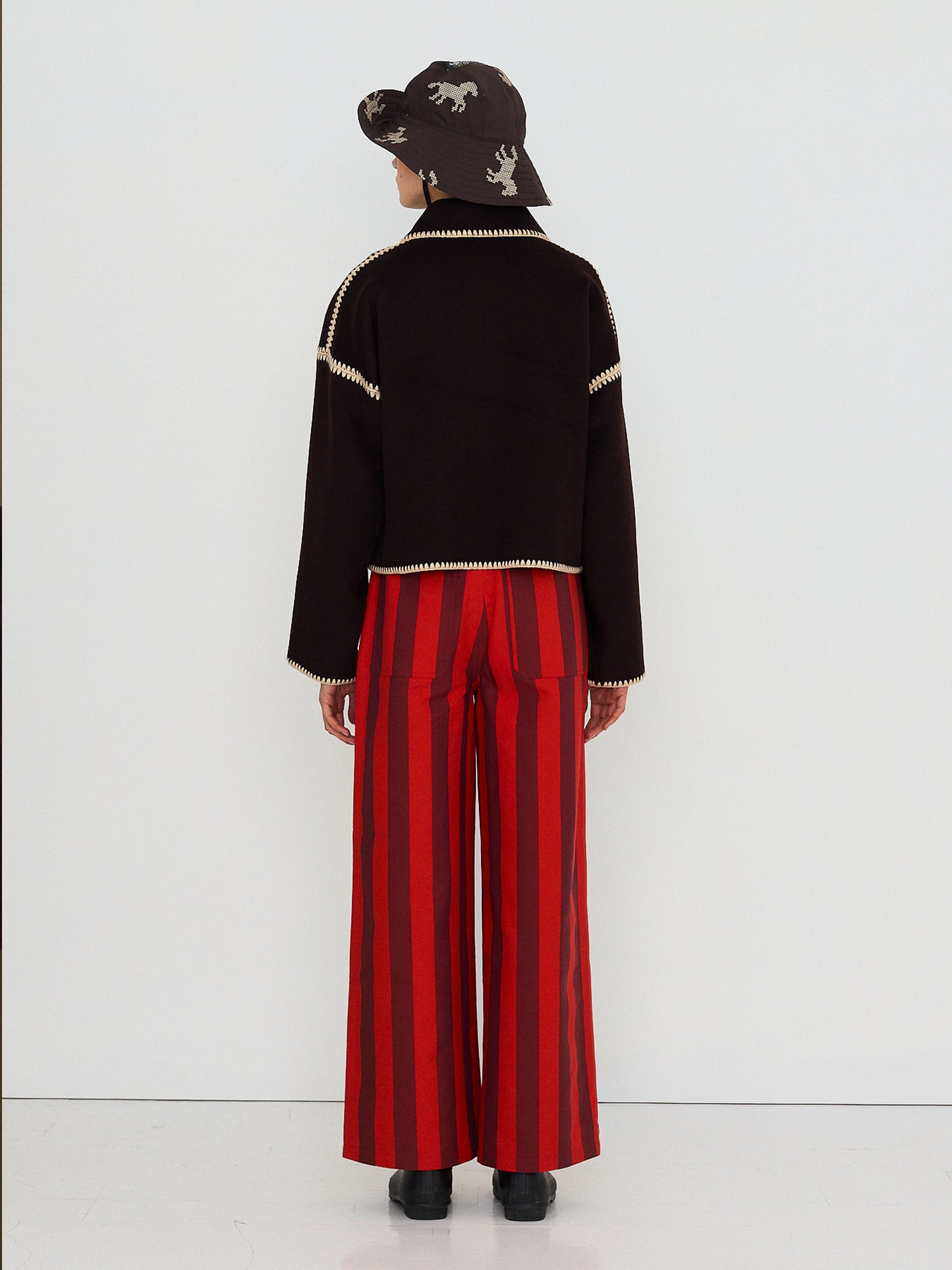Short Horses Embroidered Coat
