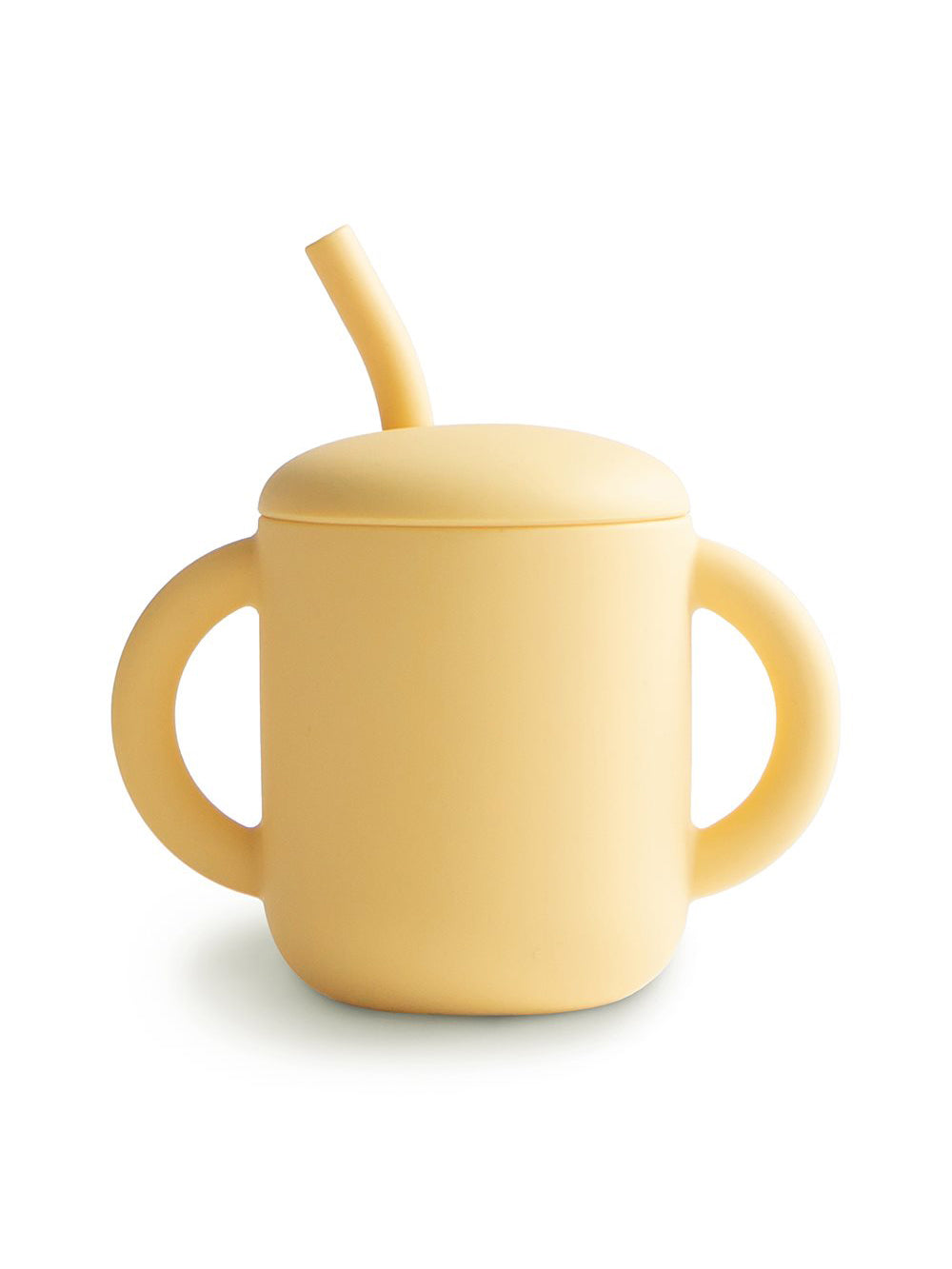 Pale Daffodil Silicone Training Cup & Straw