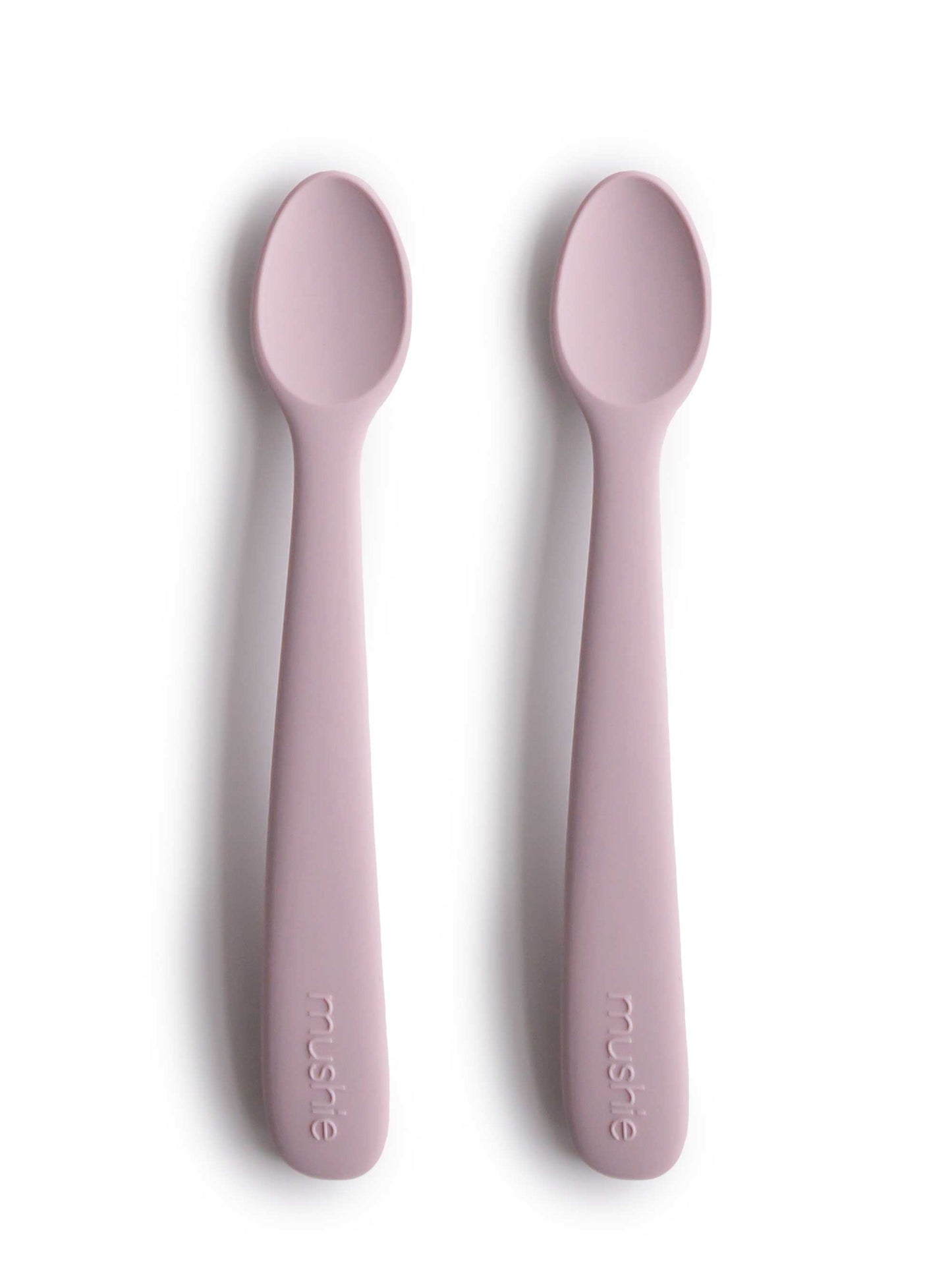 Soft Lilac Silicone Feeding Spoons