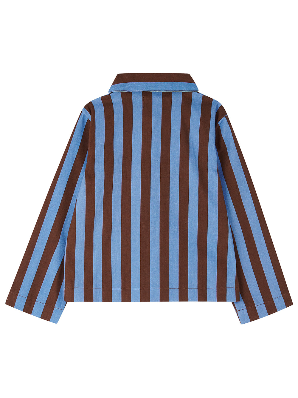 Brown & Cornflower Stripe Arnie Jacket