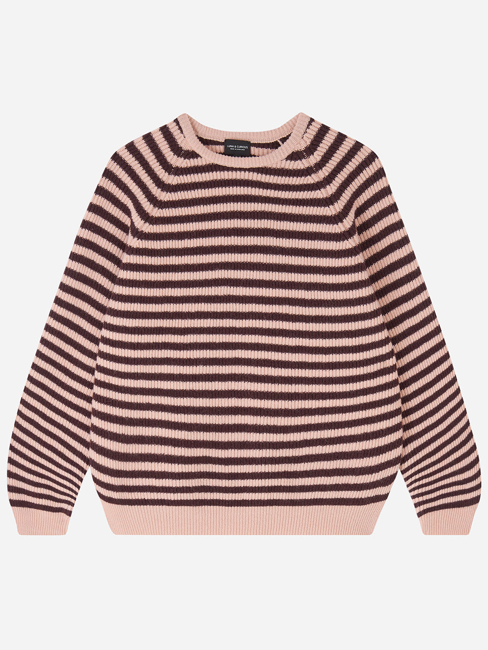 Peaches & Cocoa Stripe Rib Knit Jumper