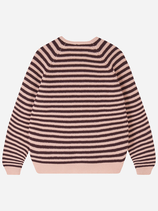 Peaches & Cocoa Stripe Rib Knit Jumper