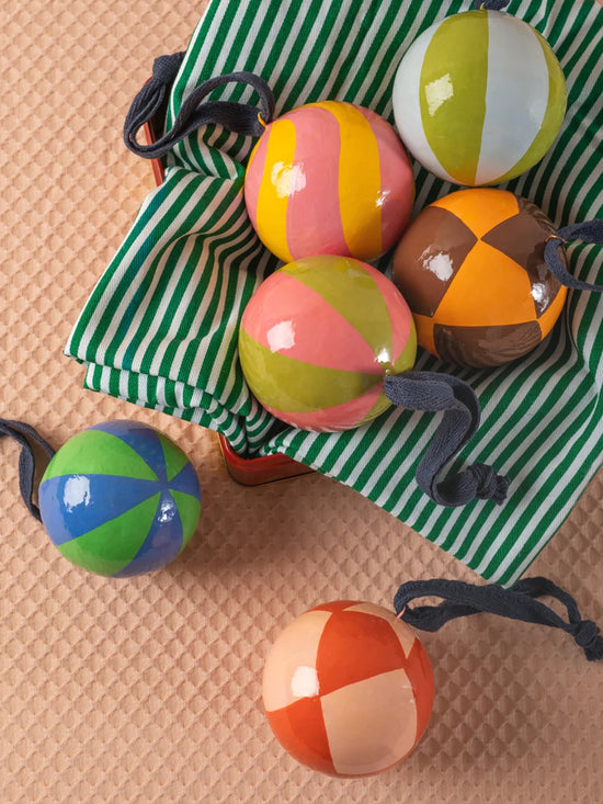 Orange & Pink Harlequin Bauble