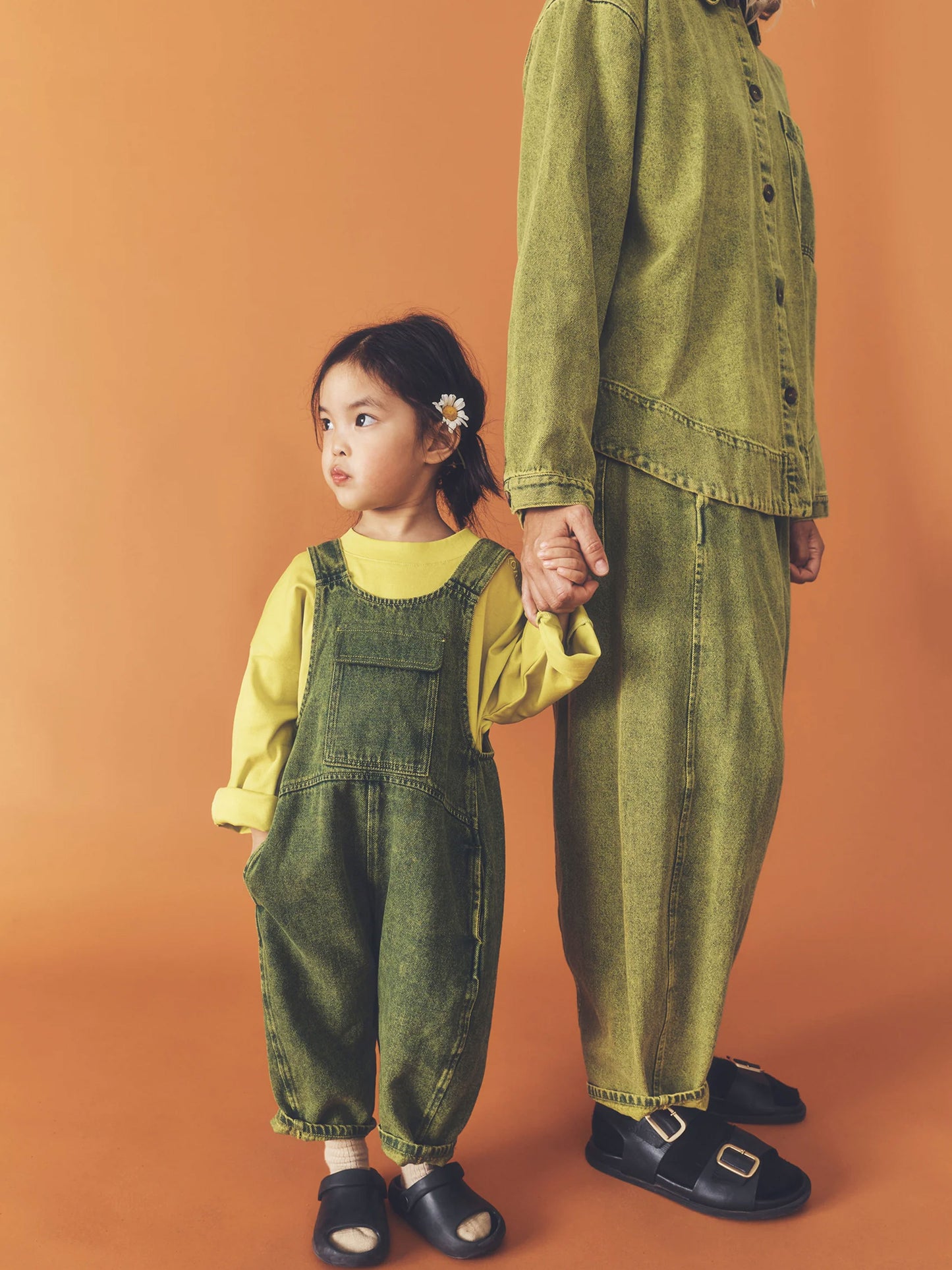 Green Overdye Denim Manu Trousers