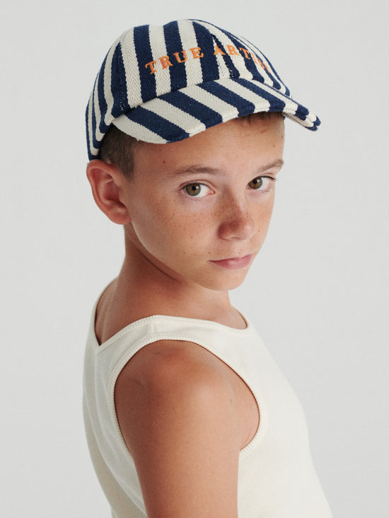 Cap nº01 Navy Blue Stripes