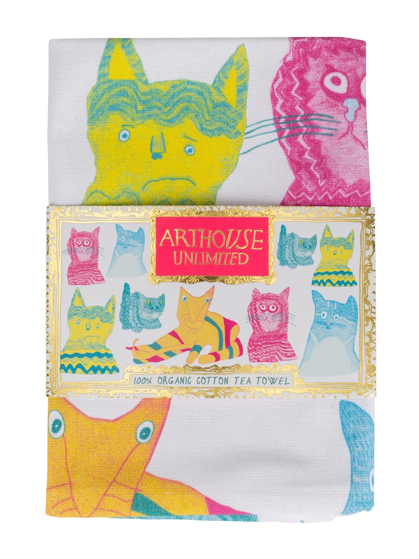 Miaow for Now Tea Towel