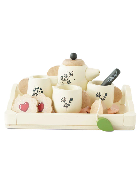 Wooden Tea Set & Tray