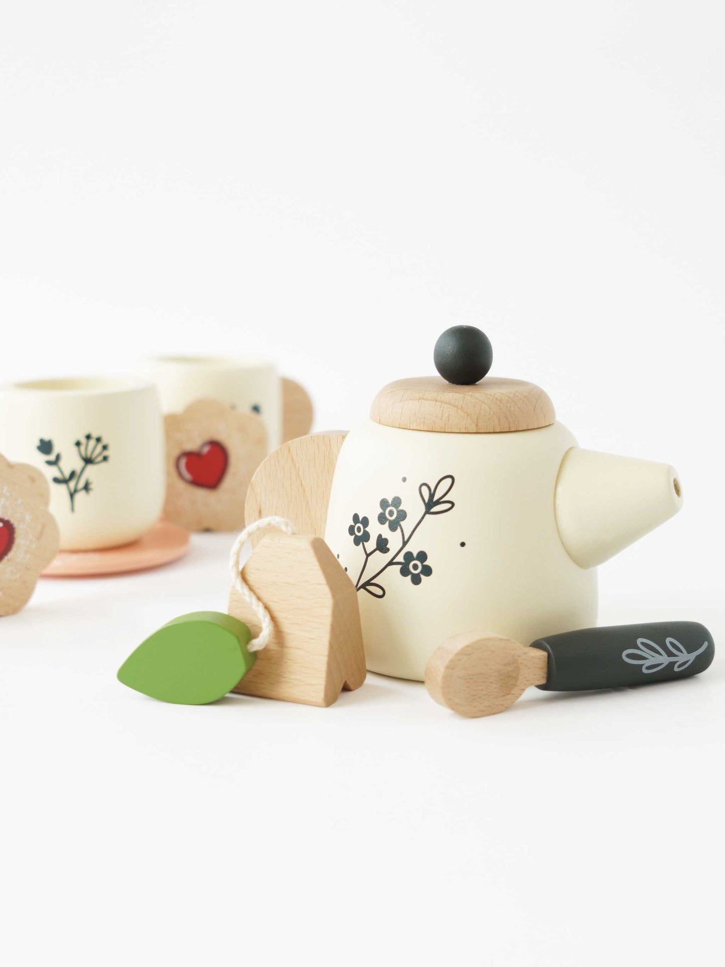 Wooden Tea Set & Tray