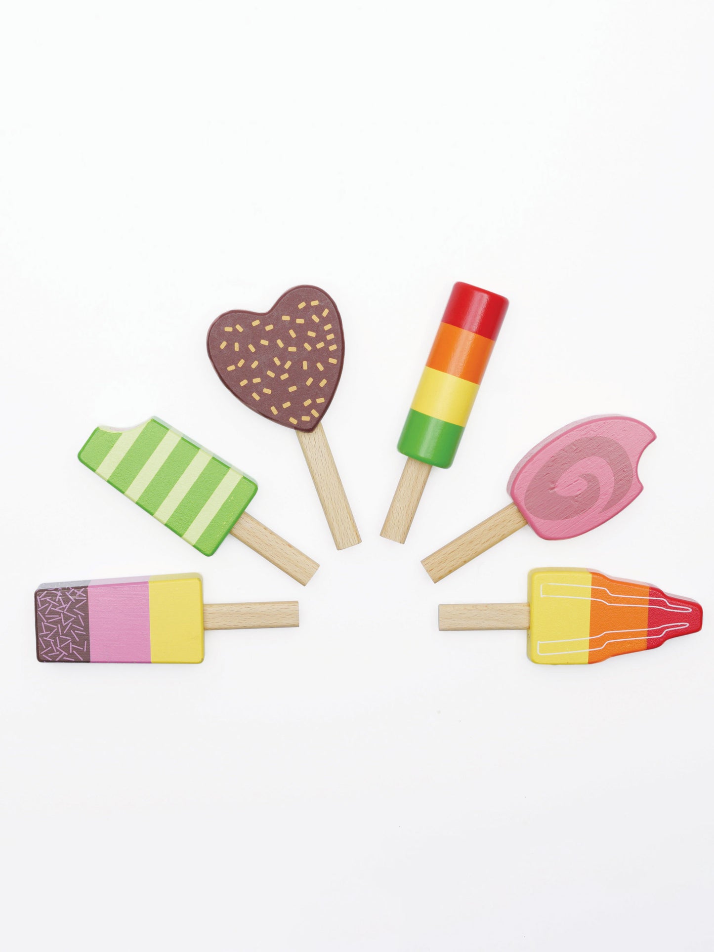 Wooden Ice Lollies Popsicles