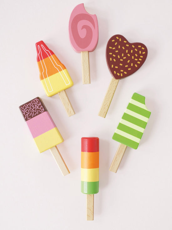 Wooden Ice Lollies Popsicles