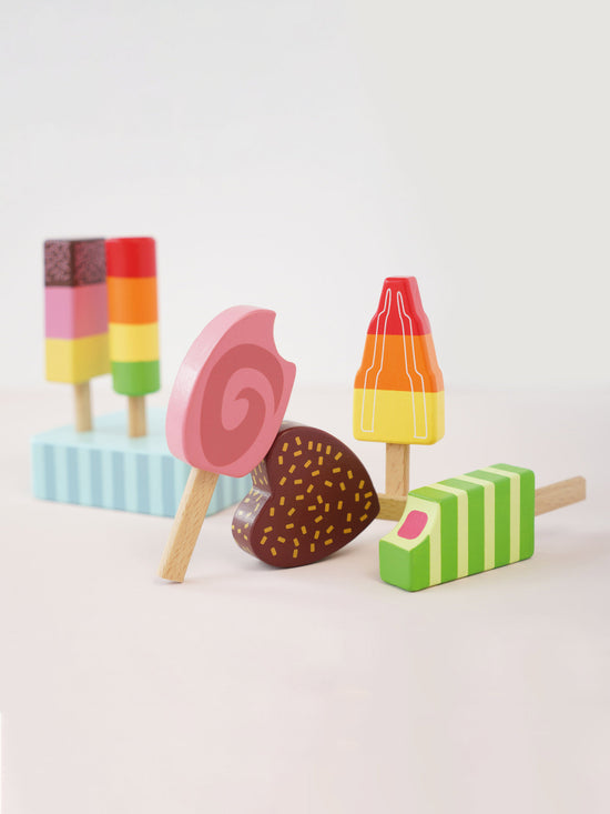 Wooden Ice Lollies Popsicles