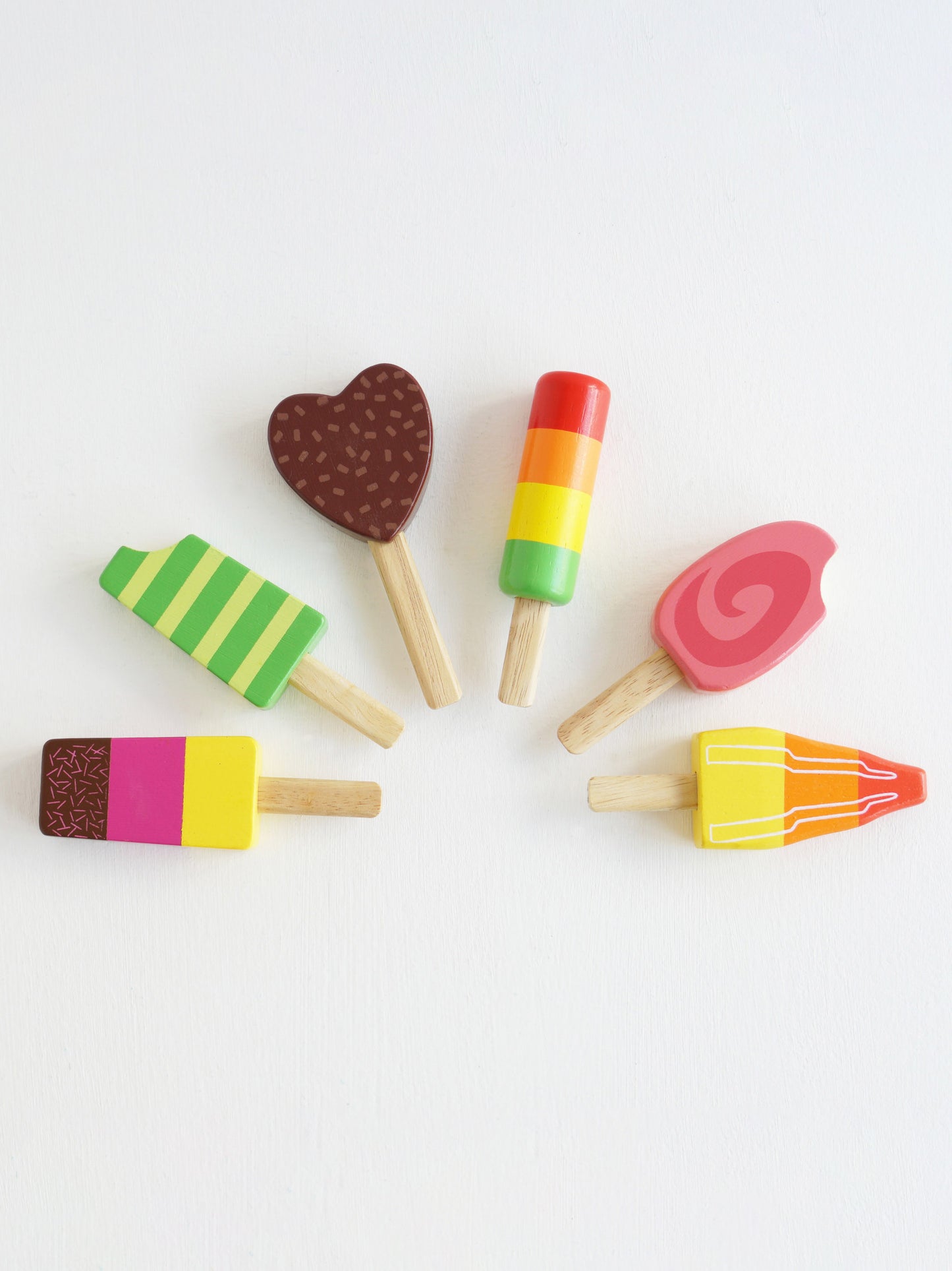 Wooden Ice Lollies Popsicles