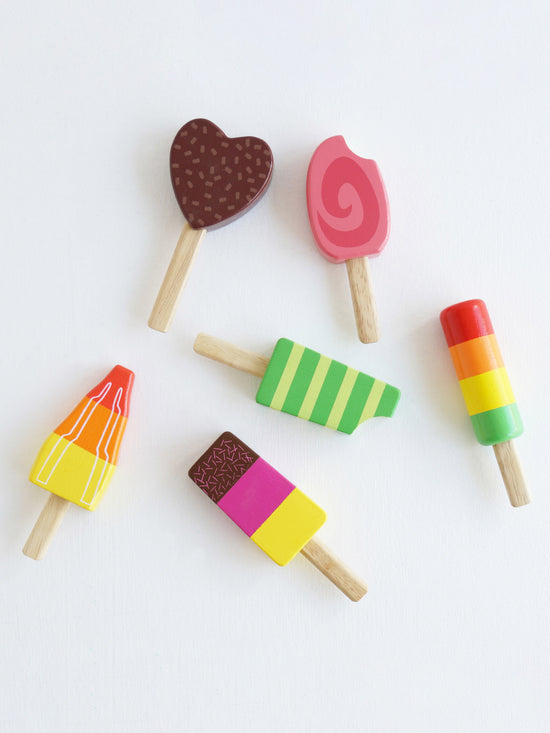 Wooden Ice Lollies Popsicles