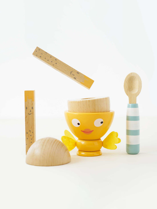 Wooden Egg Cup & Soldiers