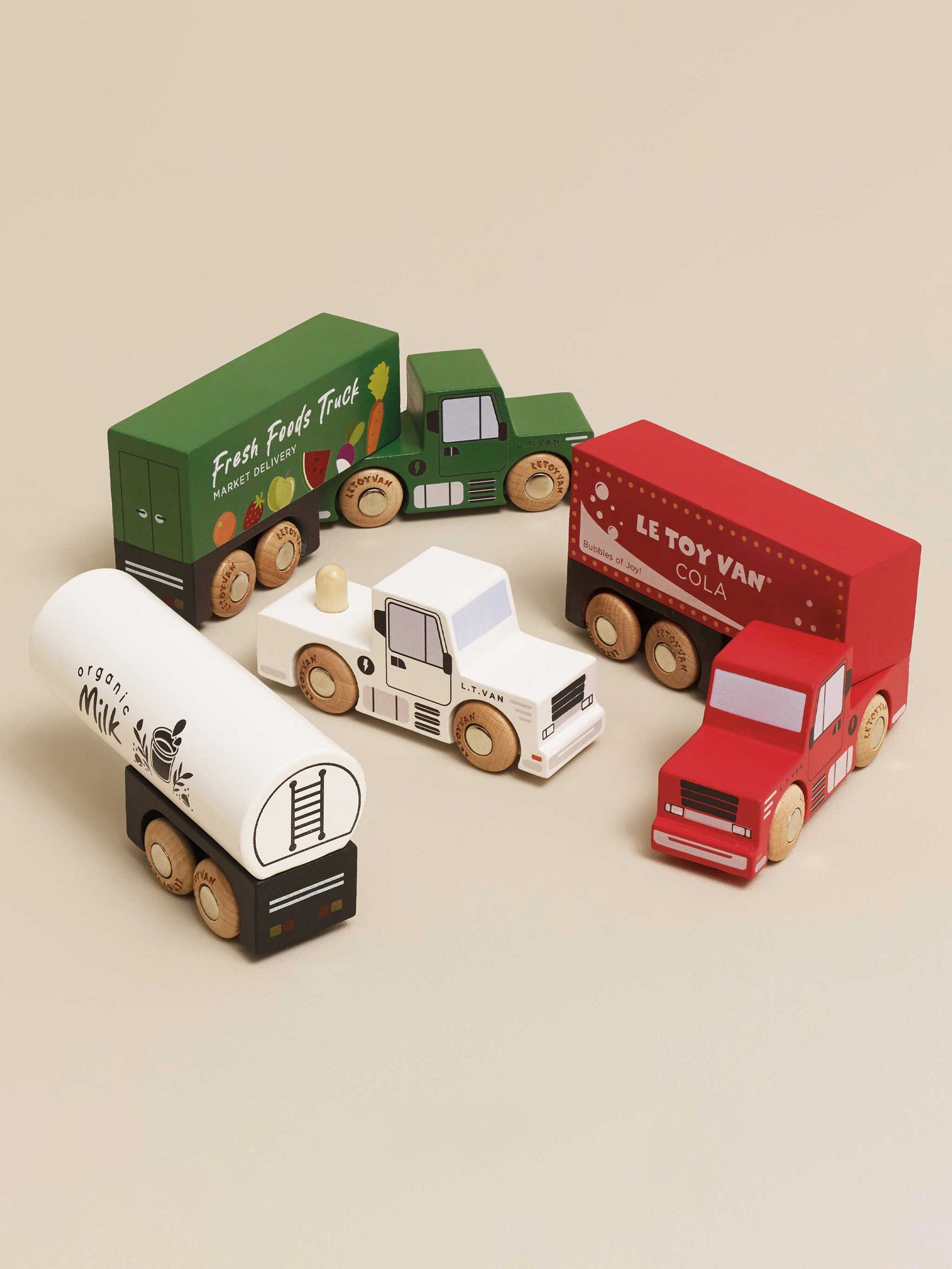 Wooden Trailer Truck Set