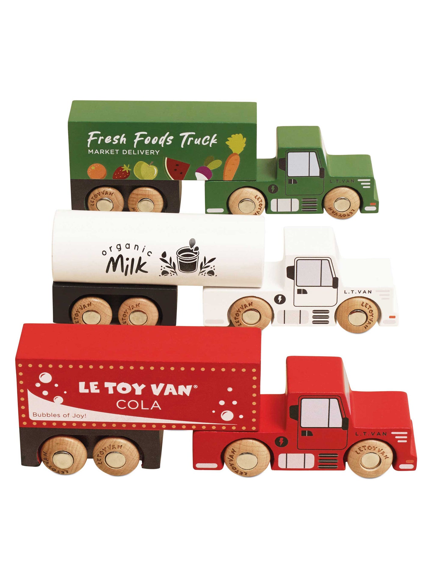 Wooden Trailer Truck Set