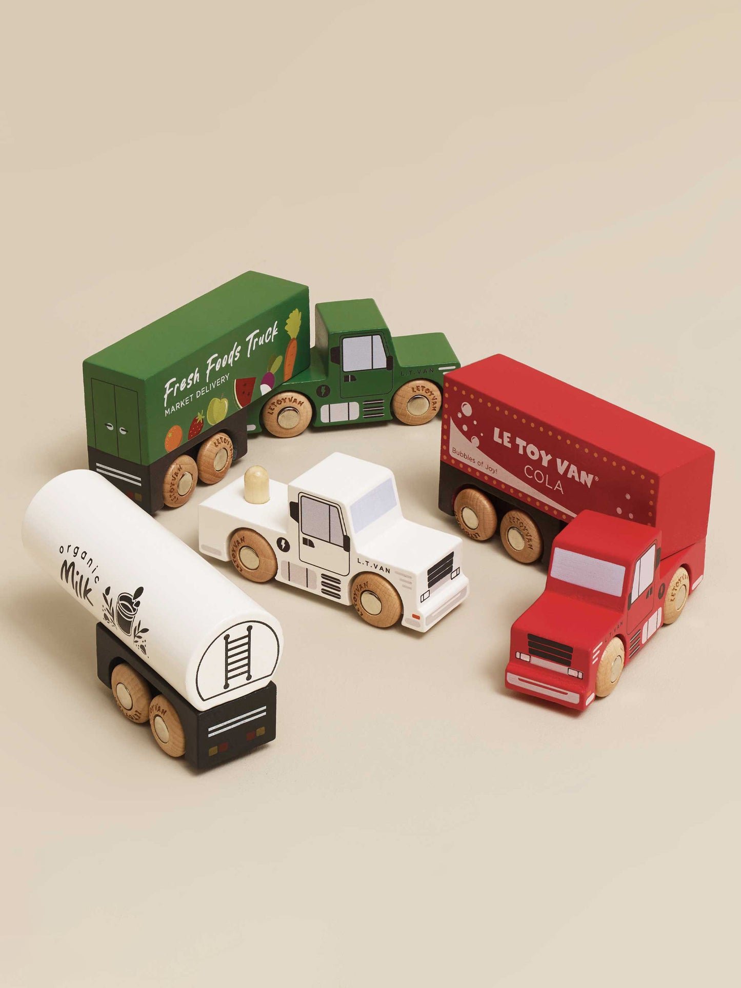 Wooden Trailer Truck Set